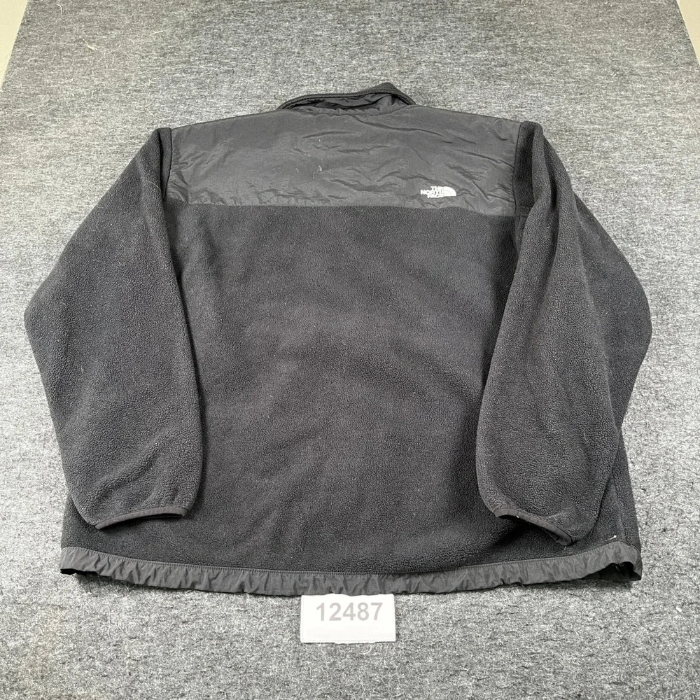 The North Face Polartec Denali Fleece Jacket Mens 2XL Black Full Zip Winter Wear